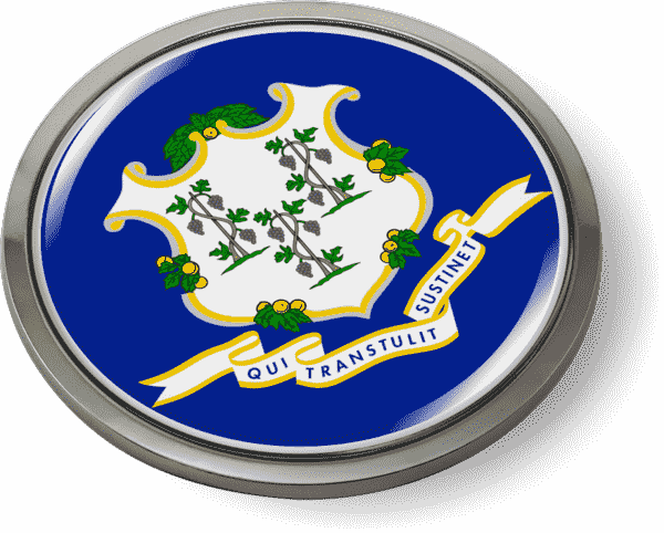 Connecticut - State Flag Emblem